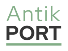 Logo AntikPORT barevné na výšku