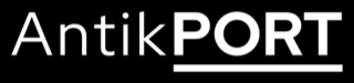 Logo AntikPORT bílé
